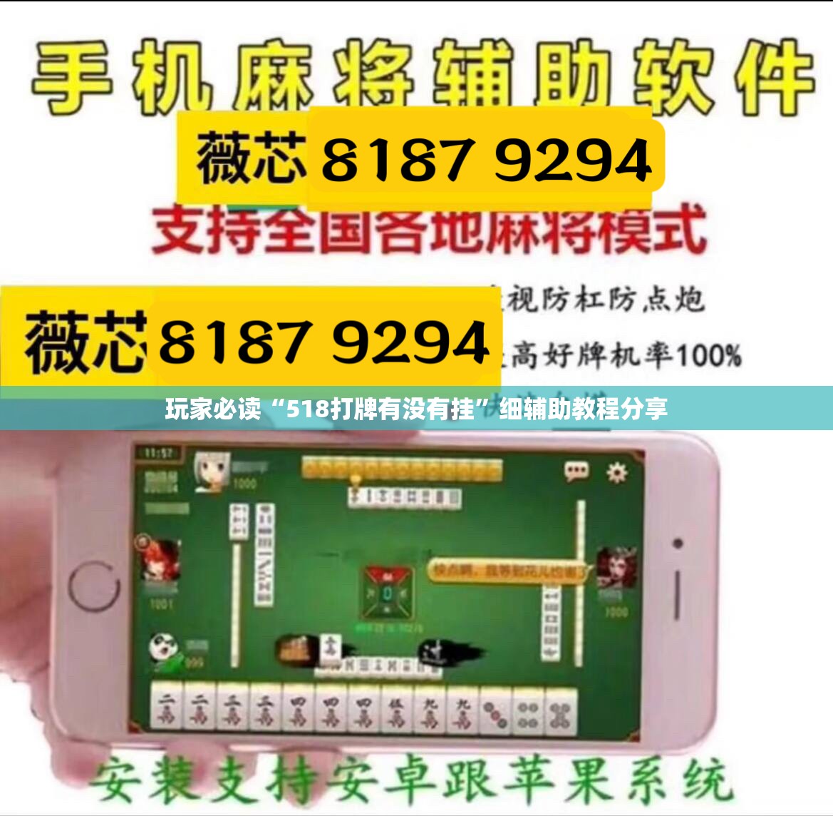 玩家必读“518打牌有没有挂”细辅助教程分享