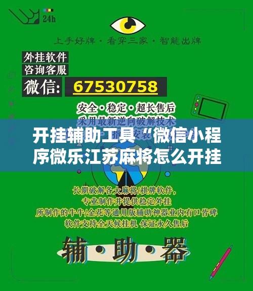 开挂辅助工具“微信小程序微乐江苏麻将怎么开挂”详细开挂教程